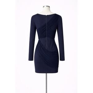 Alice + Oliver Navy Bodycon Party Dress Womens Size 2 Sexy Glam Event Cocktail